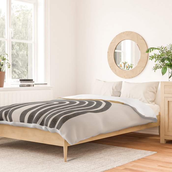 Mid Century Modern Graphic Duvet Cover Gallery Image 2