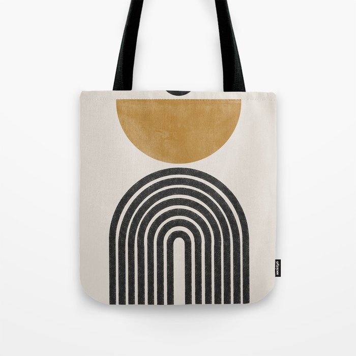 Mid Century Modern Graphic Tote Bag Gallery Image 1