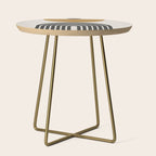Mid Century Modern Graphic Side Table Gallery Image 1