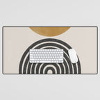 Mid Century Modern Graphic Desk Mat Gallery Image 1