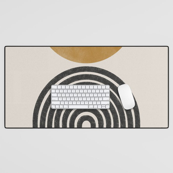 Mid Century Modern Graphic Desk Mat Gallery Image 1