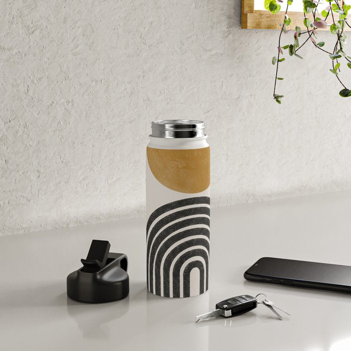 Mid Century Modern Graphic Water Bottle Gallery Image 4