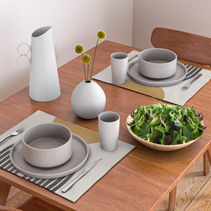 Mid Century Modern Graphic Placemat Gallery Image 2