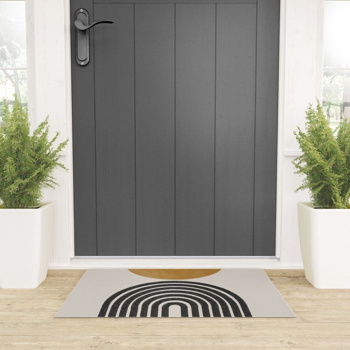 Mid Century Modern Graphic Welcome Mat Gallery Image 3