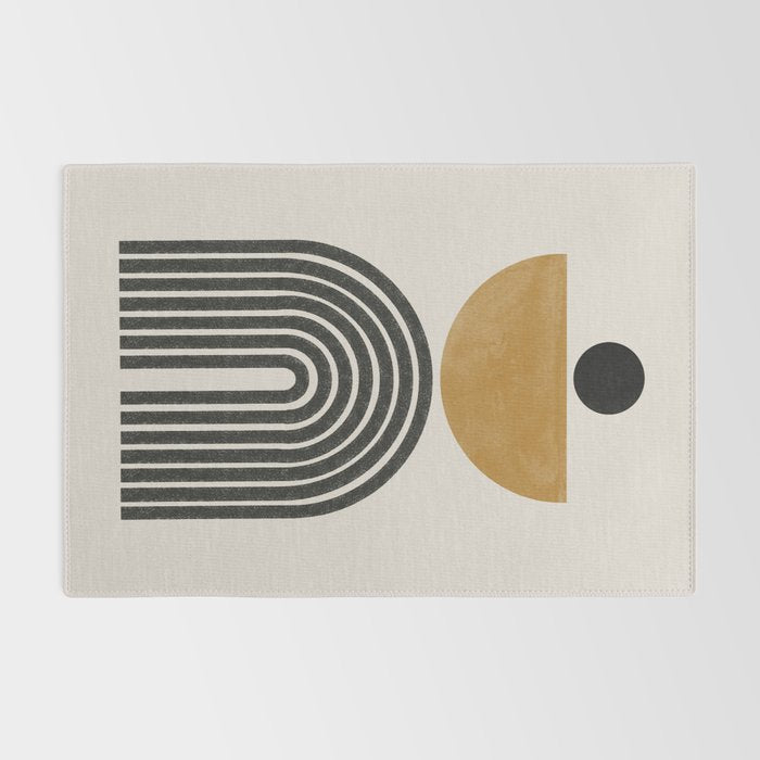 Mid Century Modern Graphic Rug Gallery Image 2