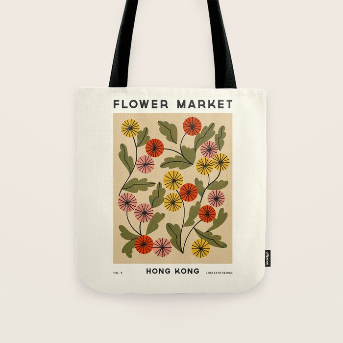 Flower Market No. 9 Tote Bag Gallery Image 1