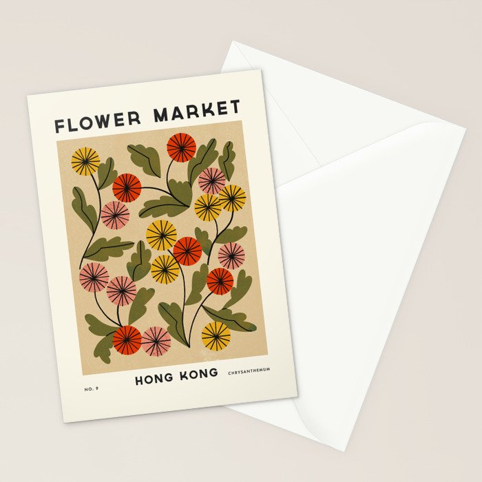 Flower Market No. 9 Stationery Card Gallery Image 2
