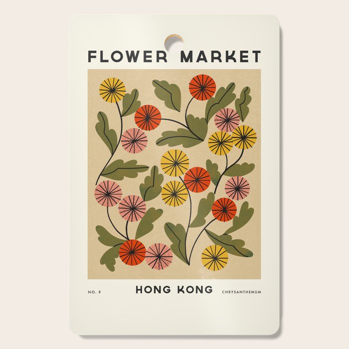 Flower Market No. 9 Cutting Board Gallery Image 1