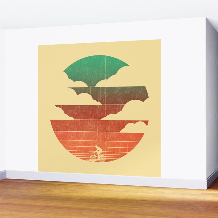 Go West (cycling edition) Wall Mural Gallery Image 2