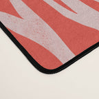 Dopamine Zebra Stripe Animal Print In Red Desk Mat Gallery Image 4