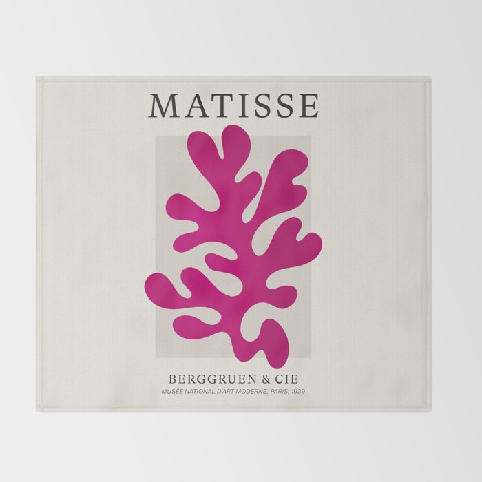 Wine: Matisse Color Series II | Mid-Century Edition Throw Blanket Gallery Image 2