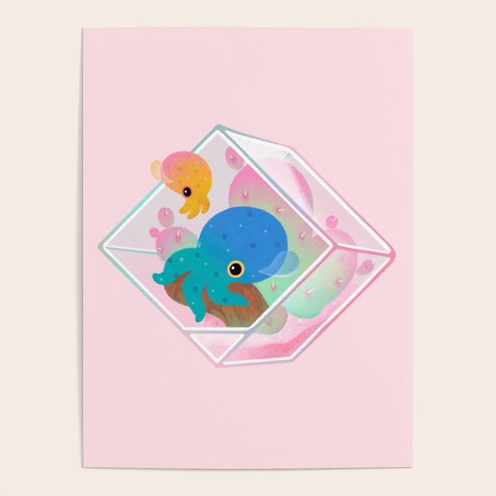 Ocean terrarium - Bobtail squids Poster Gallery Image 4