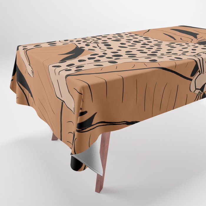 Minimal Jungle Abstract Art 1 Tablecloth Gallery Image 1