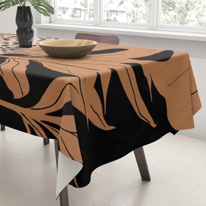 Minimal Jungle Abstract Art 1 Tablecloth Gallery Image 3