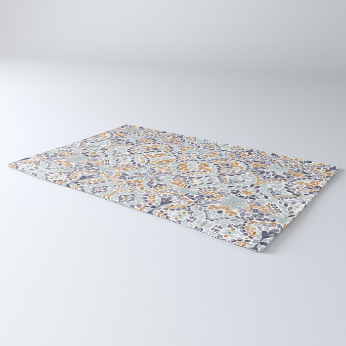 Artistic Floral Motif Medley Rug Gallery Image 3