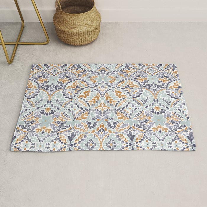 Artistic Floral Motif Medley Rug Gallery Image 1