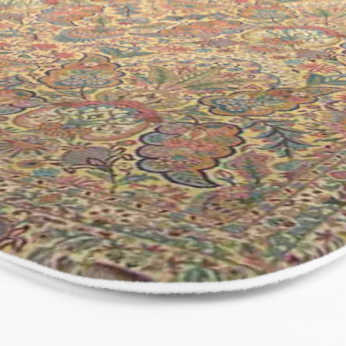William Morris Antique Persian Floral Bath Mat Gallery Image 3