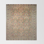 William Morris Antique Persian Floral Throw Blanket Gallery Image 2