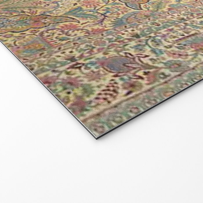 William Morris Antique Persian Floral Welcome Mat Gallery Image 2