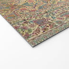 William Morris Antique Persian Floral Welcome Mat Gallery Image 2