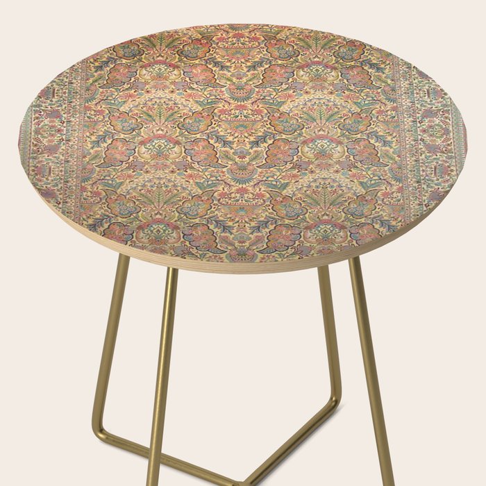 William Morris Antique Persian Floral Side Table Gallery Image 2