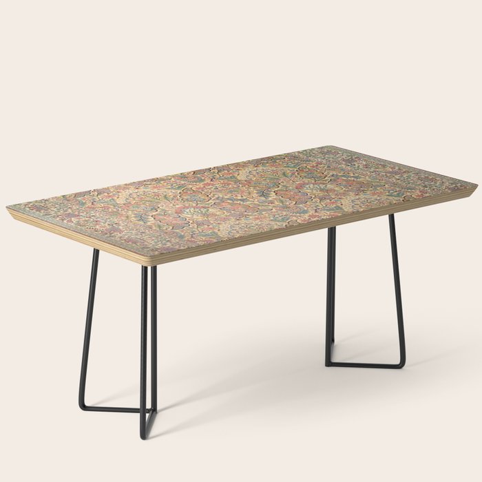 William Morris Antique Persian Floral Coffee Table Gallery Image 1