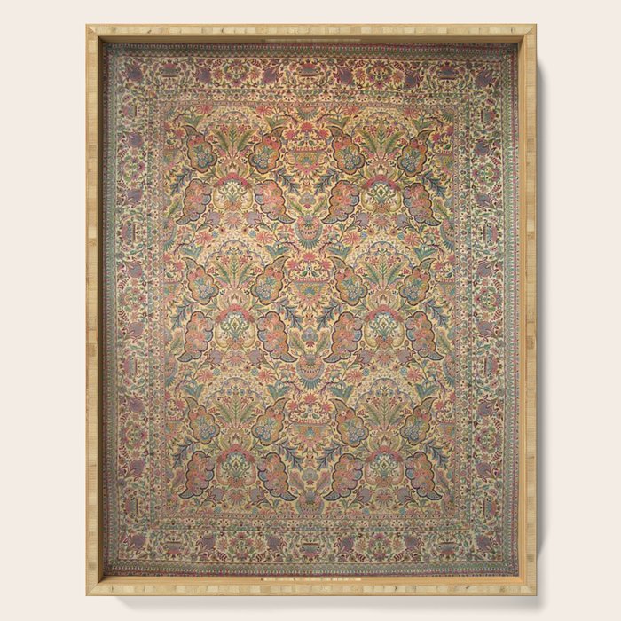 William Morris Antique Persian Floral Serving Tray Gallery Image 1