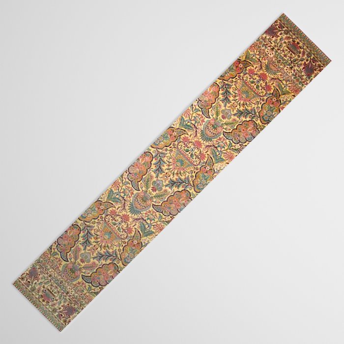William Morris Antique Persian Floral Table Runner Gallery Image 3