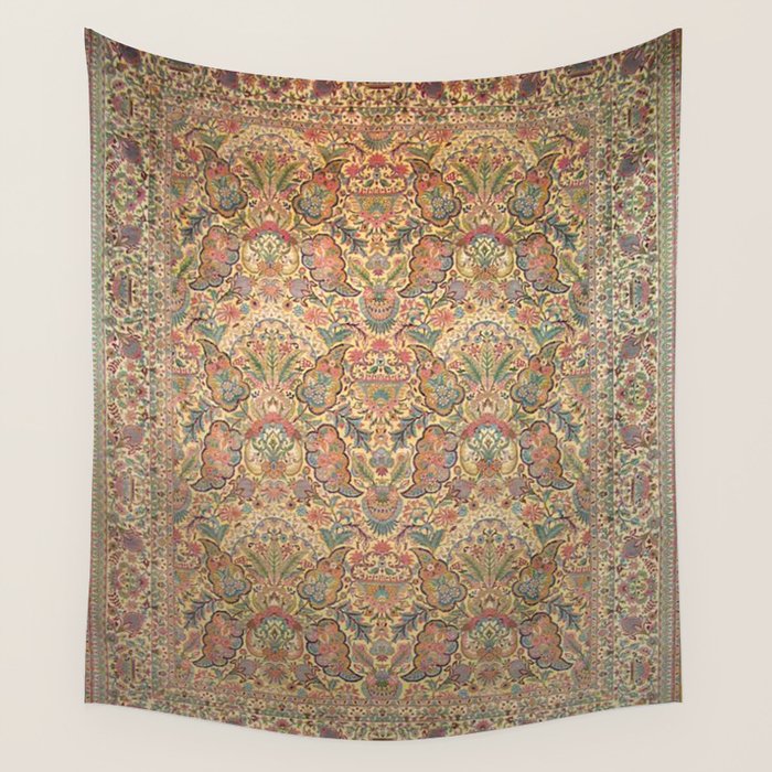 William Morris Antique Persian Floral Wall Tapestry Gallery Image 1