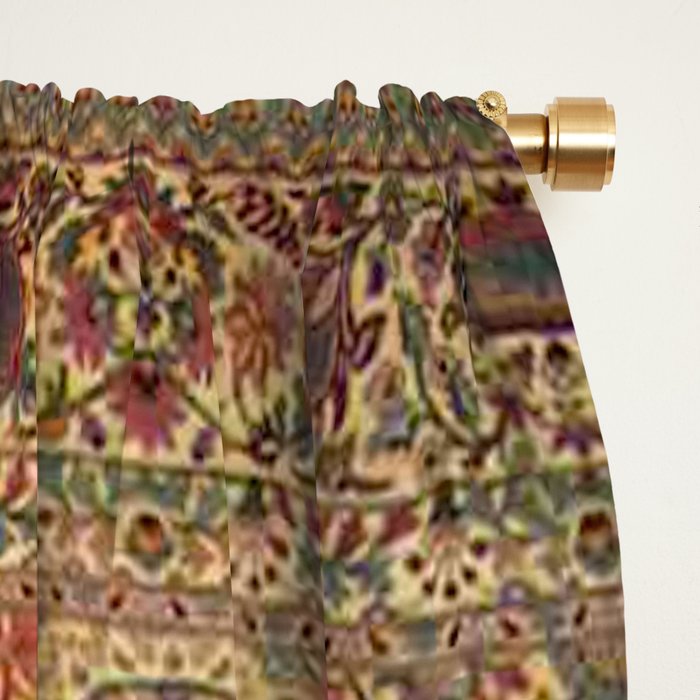 William Morris Antique Persian Floral Window Curtain Gallery Image 2