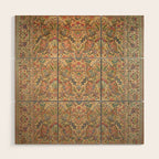 William Morris Antique Persian Floral Wood Wall Art Gallery Image 1