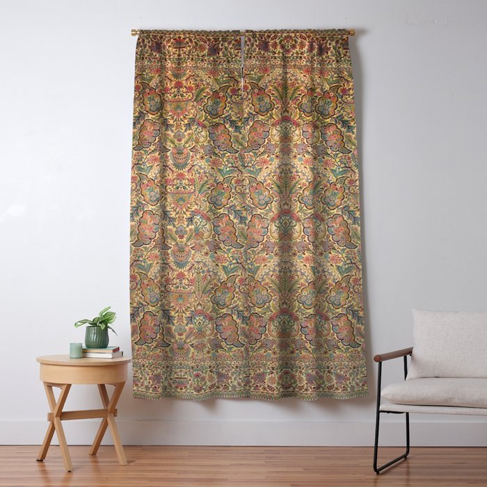 William Morris Antique Persian Floral Window Curtain Gallery Image 5