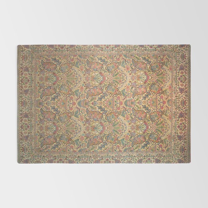William Morris Antique Persian Floral Rug Gallery Image 2