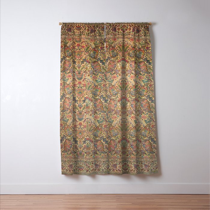 William Morris Antique Persian Floral Window Curtain Gallery Image 3