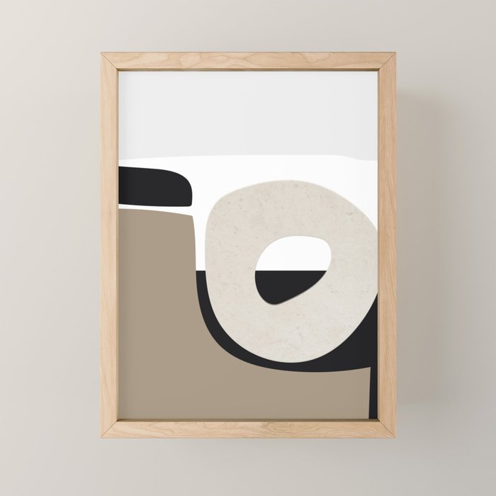 Shape Study #40 - Stone Mini Art Print Gallery Image 1