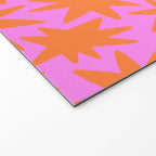 Retro pink star shape art pattern Welcome Mat Gallery Image 2