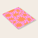 Retro pink star shape art pattern Notebook Gallery Image 2