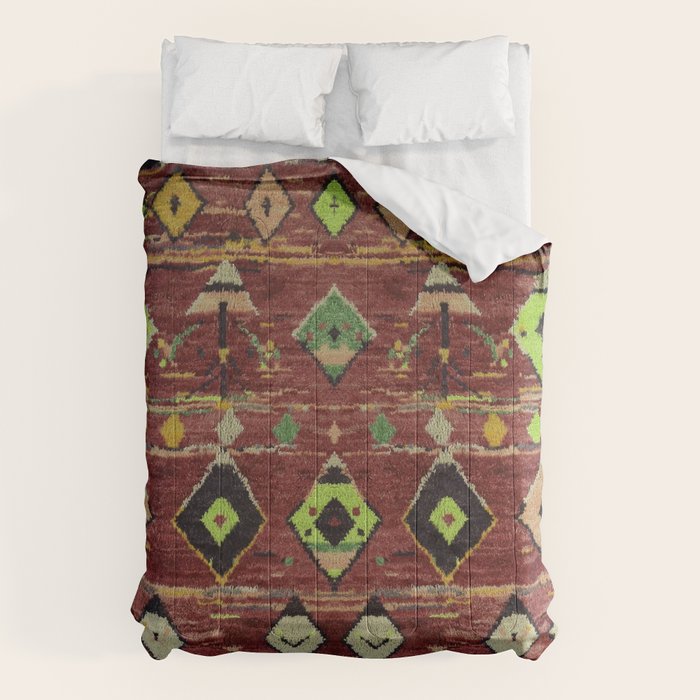 Moroccan Sunset Bohemian Geometric Pattern Comforter Gallery Image 1