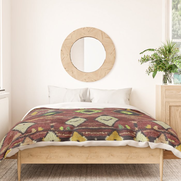 Moroccan Sunset Bohemian Geometric Pattern Duvet Cover Gallery Image 3
