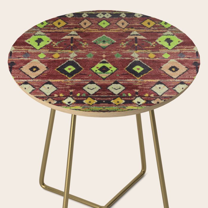 Moroccan Sunset Bohemian Geometric Pattern Side Table Gallery Image 2