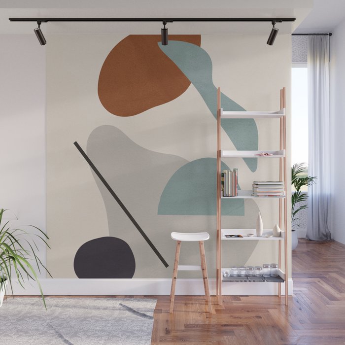 Abstract Shapes 11 Wall Mural Gallery Image 1