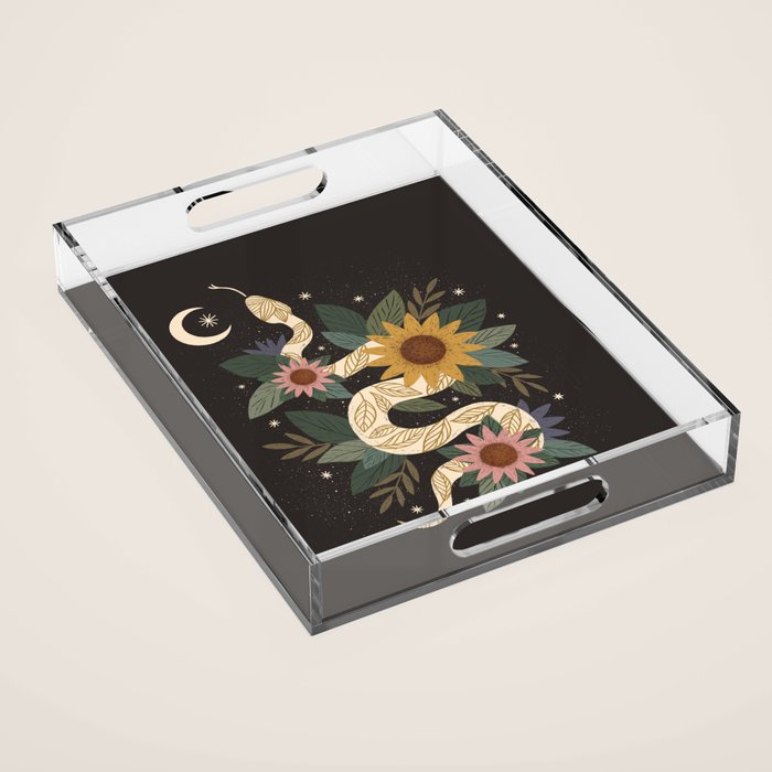 Year of the Snake - 2025 Calendar - Black Acrylic Tray Gallery Image 1