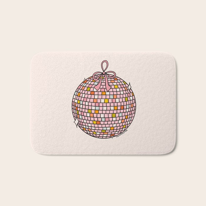 Bow Disco Ball Bath Mat Gallery Image 1