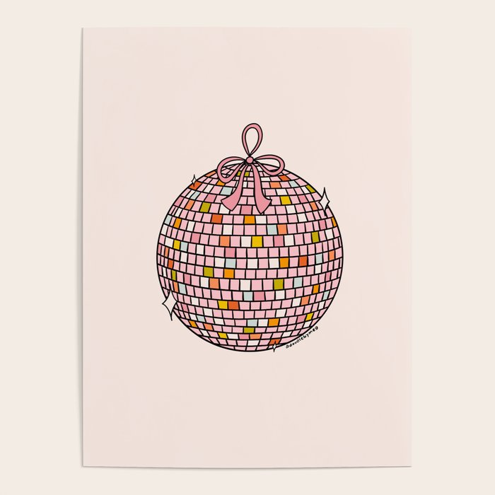 Bow Disco Ball Poster Gallery Image 4