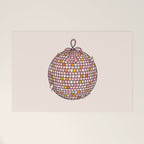 Bow Disco Ball Welcome Mat Gallery Image 1