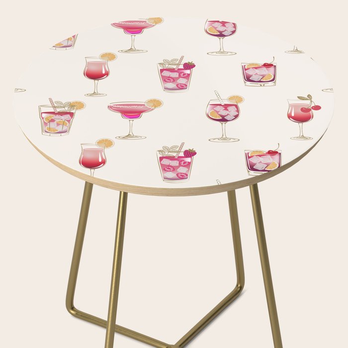  Light Glam Cocktails Theme Side Table Gallery Image 2