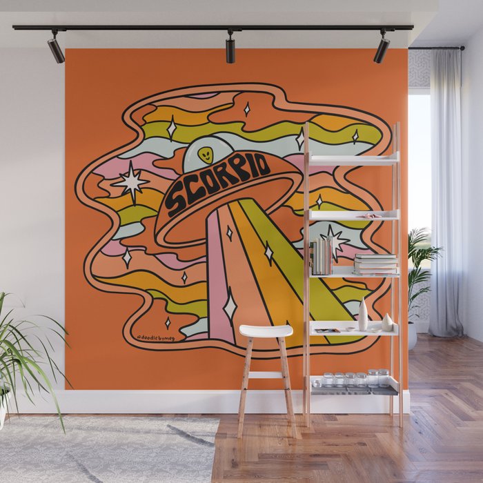 Scorpio UFO Wall Mural Gallery Image 1