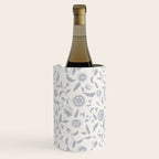 Vintage Trailing Floral - Blue and White Wine Chiller Gallery Image 1