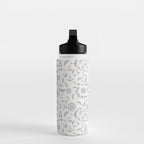 Vintage Trailing Floral - Blue and White Water Bottle Gallery Image 3