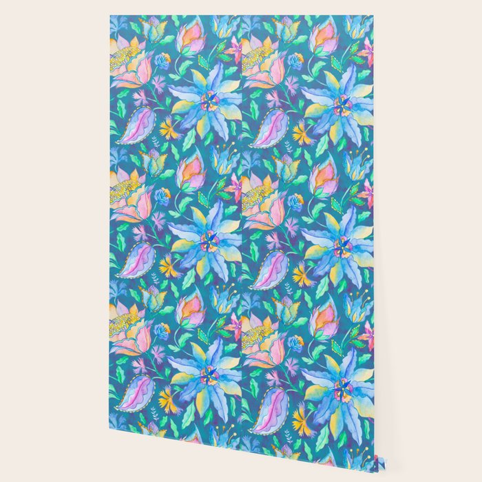 Beautiful Exotic Paisley Summer Floral Wallpaper Gallery Image 2